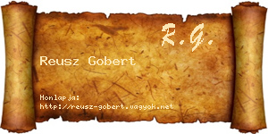 Reusz Gobert névjegykártya